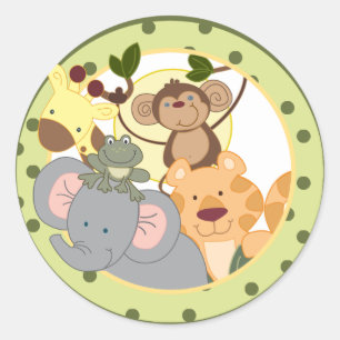Jungle Safari Bevorzugung Stickers Decoration
