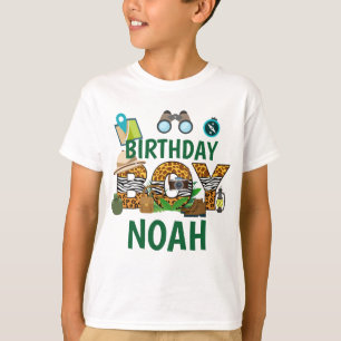 Jungle Safari Birthday Boy T-Shirt