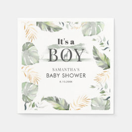 Jungle Safari Botanical Boy Baby Duschpapier Serviette