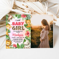 Jungle Safari Ein Sweet Baby Girl Baby Dusche Foto
