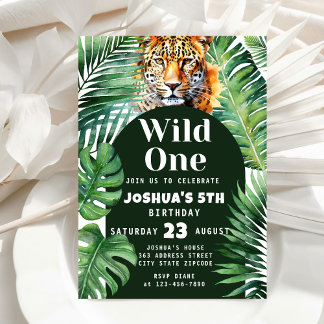 Jungle Safari Geburtstagsparty Einladung