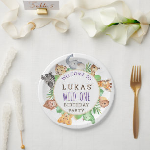 Jungle Safari Geburtstagsparty Paper Plate Pappteller