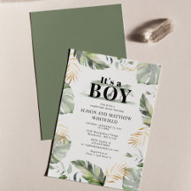 Jungle Safari Giraffe Palms Blätter Kinderdusche