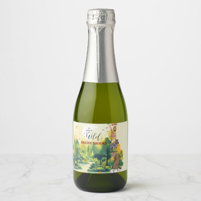 Jungle Safari "It's About To Get Wild" Baby Shower (Vorderseite)