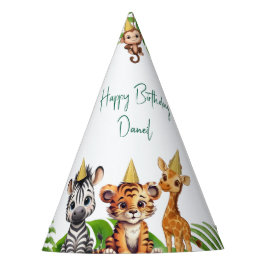 🎉 Jungle Safari Kids Birthday Party Hats Partyhütchen