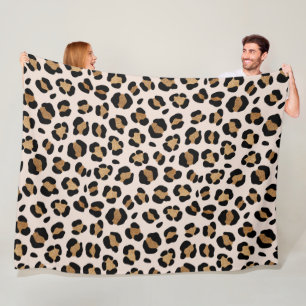Jungle Safari Leopard Print Fleecedecke