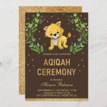 Jungle Safari Niedlich Baby Lion Aqiqah