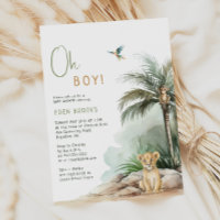 Jungle Safari Tiere | Das ist ein Junge! Babyparty