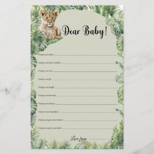 Jungle Safari Tiere Liebe Baby wünscht Spiel