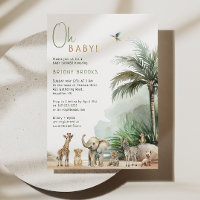Jungle Safari Tiere Oh Baby! Babyparty