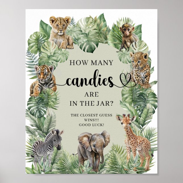 Jungle Safari Wie viele Kanadier sind im Jar-Spiel Poster (Vorne)