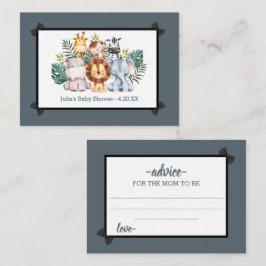 Jungle Safari Wild Baby Duschberatung Begleitkarte