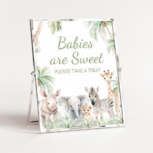 Jungle Safari Wild One Animals Babies sind süß Poster