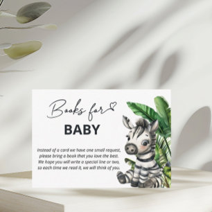 Jungle Safari Zebra Bücher für Baby Begleitkarte