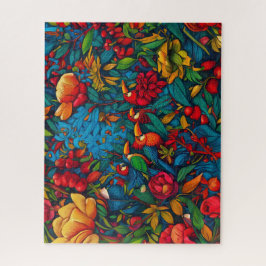 Jungle Serenade im Meer der Blumen Puzzle