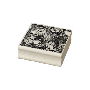 Jungle Skulls Briefmarke Gummistempel