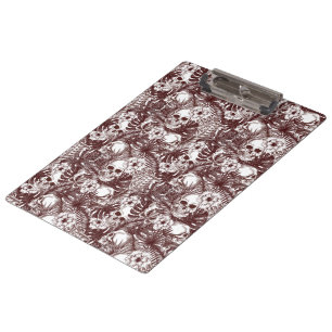 Jungle Skulls Clipboard Klemmbrett