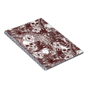 Jungle Skulls Foto Notebook Notizblock