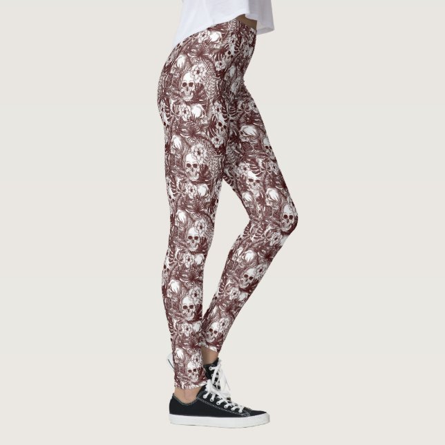 Jungle Skulls Leggings (Rechts)