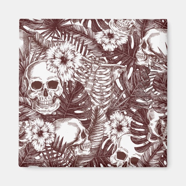 Jungle Skulls Magnet (Vorne)