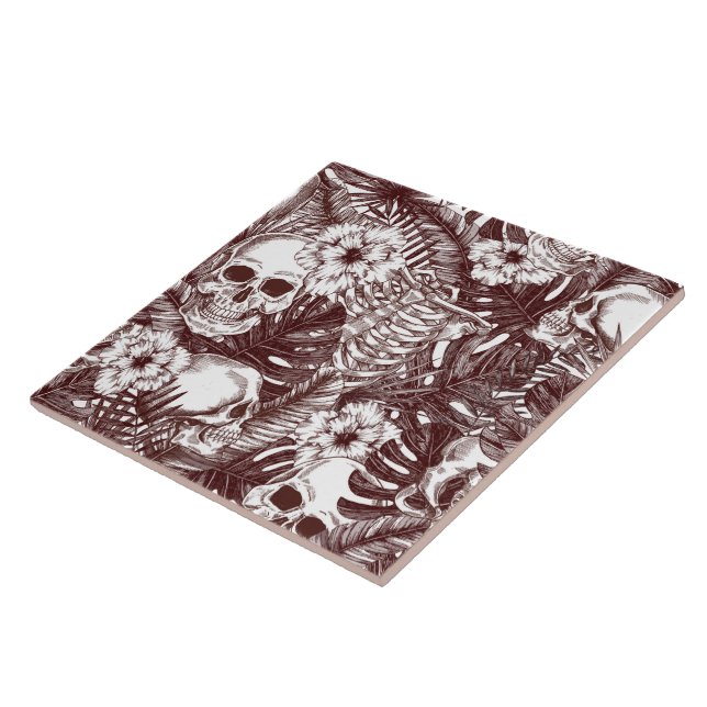 Jungle Skulls Tile Fliese (Seite)