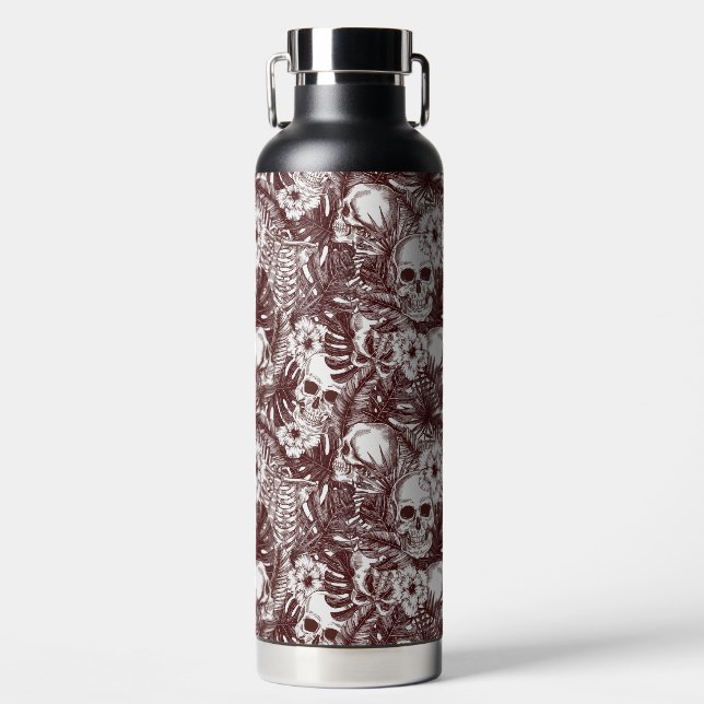 Jungle Skulls Wasserflasche Trinkflasche (Vorderseite)
