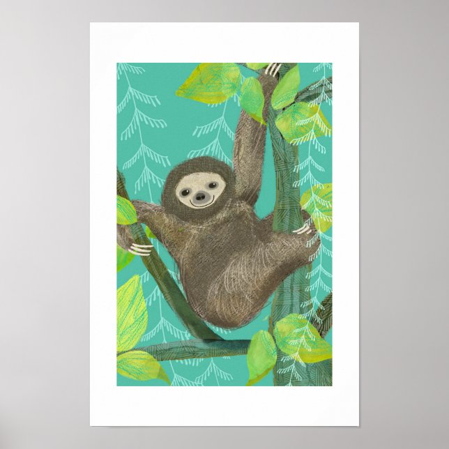 Jungle Sloth Archival Poster (Vorne)