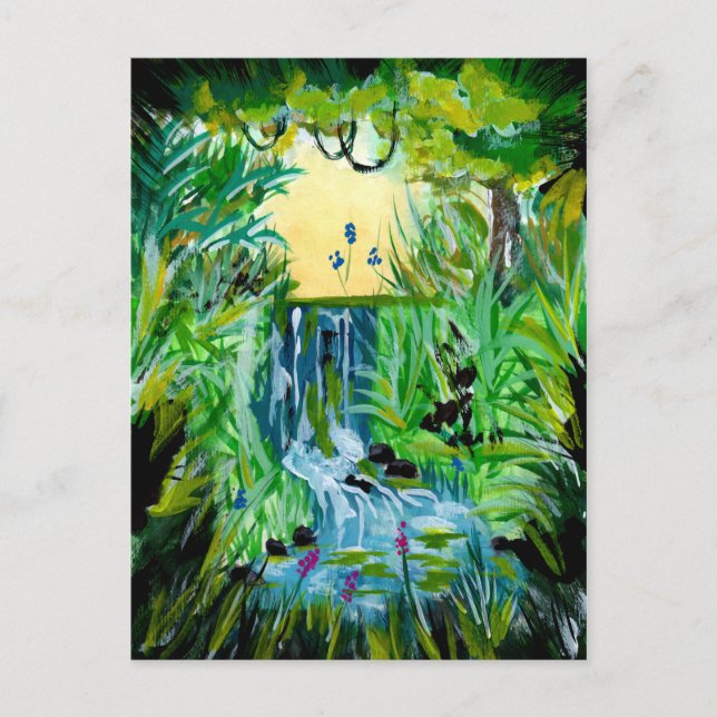Jungle Springwater Postkarte (Vorderseite)