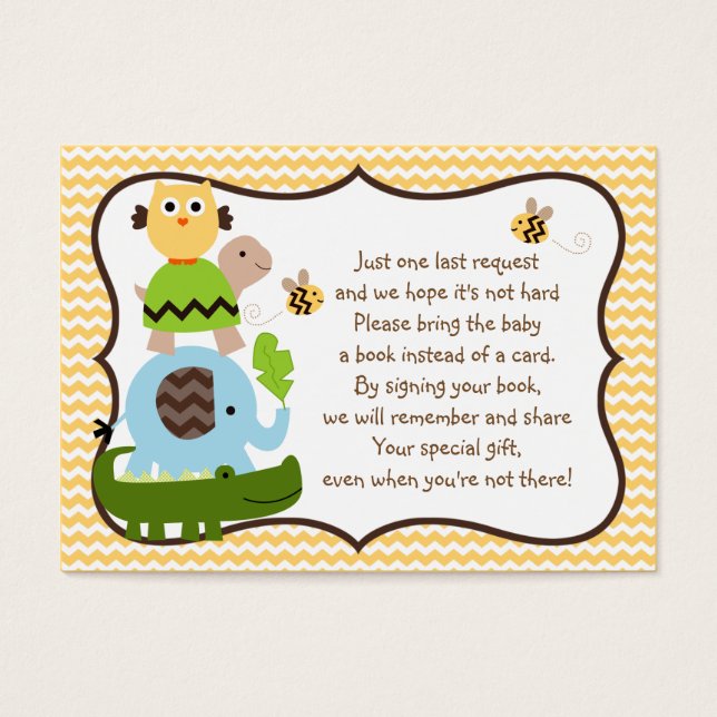Jungle Stack Animals Elephant Gevor Book Tag (Vorderseite)