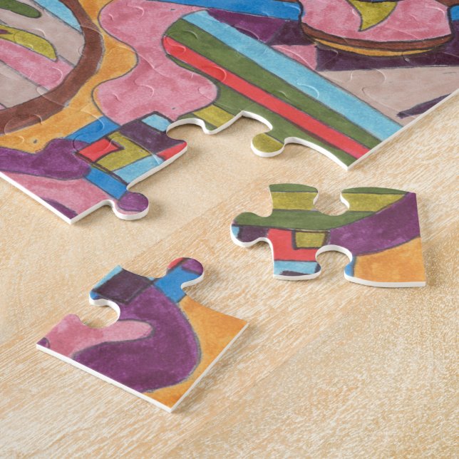 "Jungle Stripes I" Abstrakte Kunst Puzzle (Seite)
