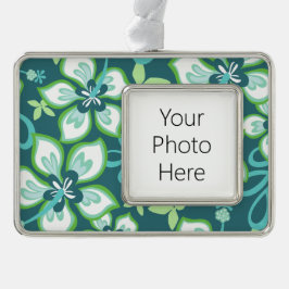 JUNGLE SURF (AQUAMARIN COMBO) Rahmen-Ornament SILBER