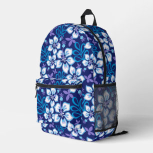 JUNGLE SURF PATTER IN BLAU BEDRUCKTER RUCKSACK