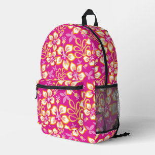 JUNGLE SURF PATTER IN HOT PINK BEDRUCKTER RUCKSACK