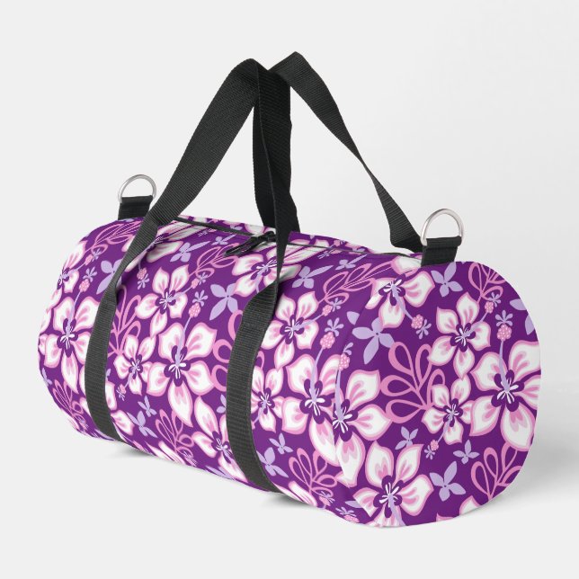 JUNGLE SURF PATTER IN LILA DUFFLE BAG (Linke Seite)