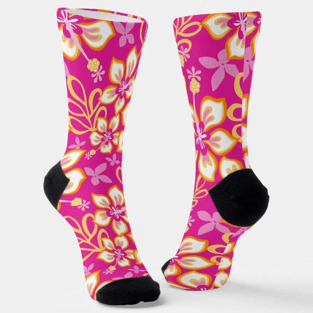JUNGLE SURF (PINK COMBO) SOCKEN (Gewinkelt)
