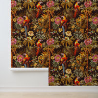 Jungle Theme Indian Style Parrot Tiger Blume