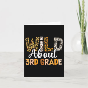 Jungle Theme Wild über 3. Klasse zurück zur Schule Karte