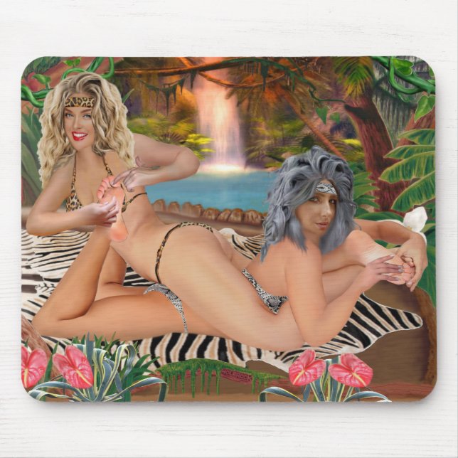 JUNGLE TICKLE WRESTLING 2 MOUSEPAD (Vorne)
