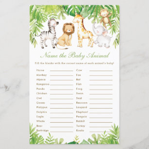 Jungle Tiere Leafy Baby Vorhersagen und Ratschläge
