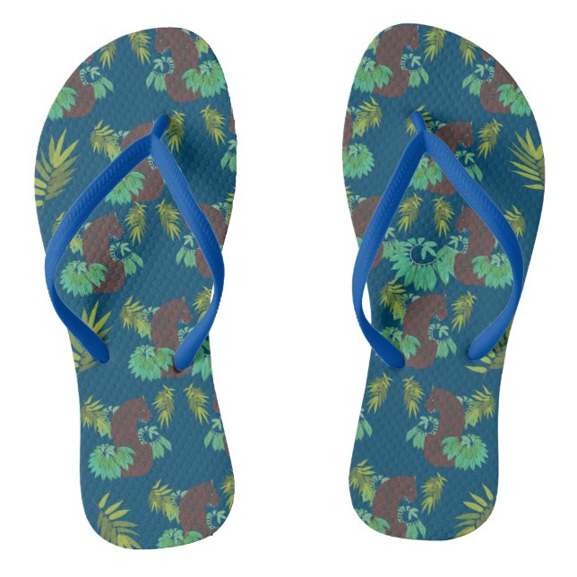Jungle Tiger Flip Flops (Fußbett)
