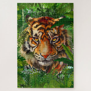 Jungle Tiger Puzzle Farbenfrohe Tiger Puzzle