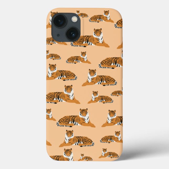 Jungle Tiger Tiermuster Case-Mate iPhone Hülle (Rückseite)