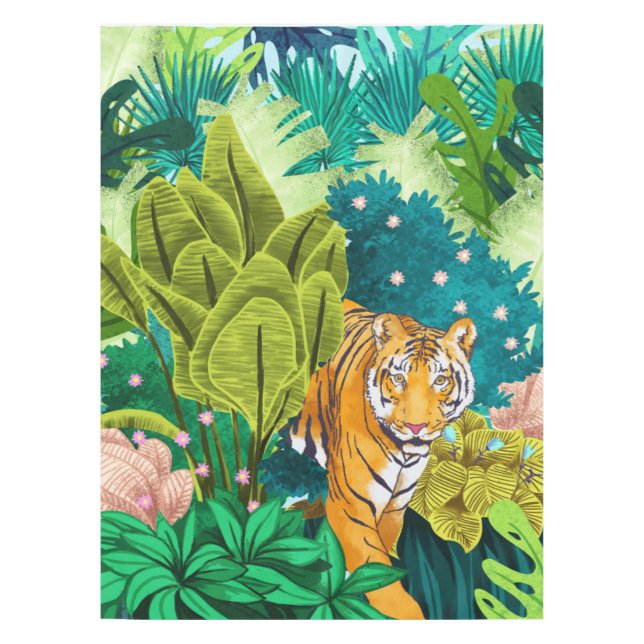 Jungle Tiger Tischdecke (Vorderseite)