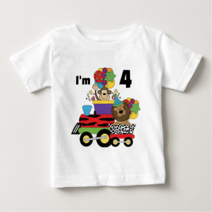 Jungle Train 4. Geburtstag Tshirts und Geschenke