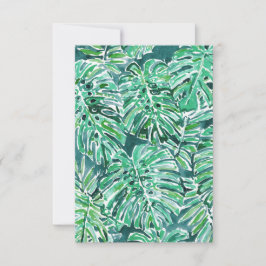 JUNGLE VIBES Green Tropical Monstera Muster