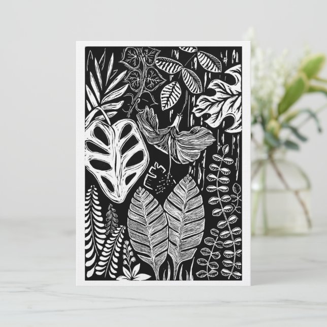 Jungle Vibes Mitteilungskarte (Stehend Vorderseite)