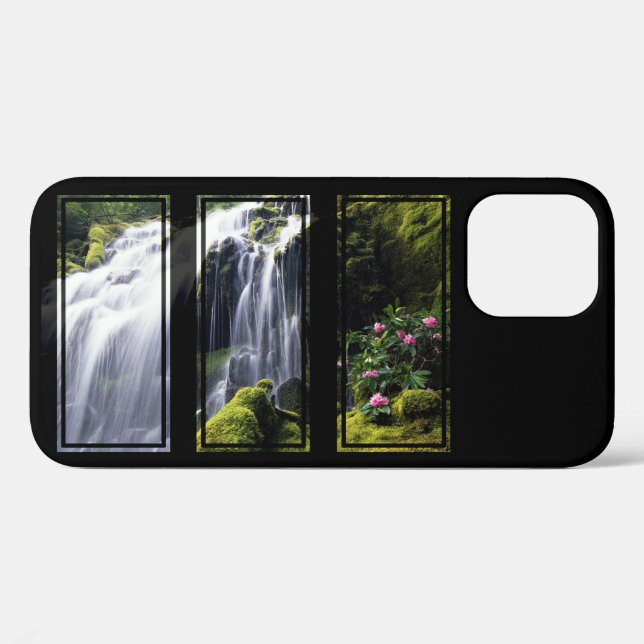 Jungle Waterfall Triptychon Case-Mate iPhone Hülle (Rückseite (Horizontal))