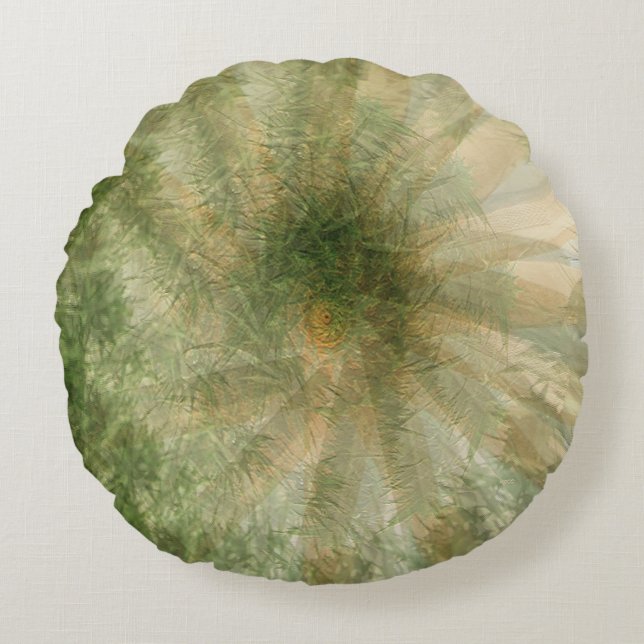 Jungle Wheel...... Rundes Kissen (Vorderseite)