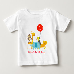 Jungle Zoo Safari Tiere Geburtstag T-Shirt T Shirt