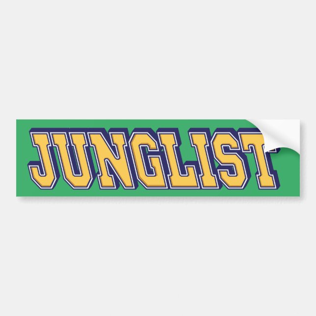 Junglist Jungle Music Lovers Autoaufkleber (Vorne)